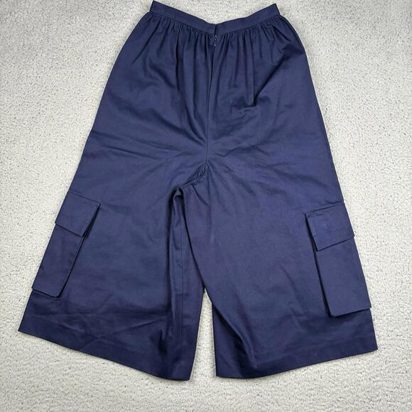 A Detacher Navy Cotton Cargo Culotte Pants Women’s 4 Avant-Garde Archive - Picture 5 of 8